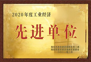 2020工業(yè)經(jīng)濟先進(jìn)單位
